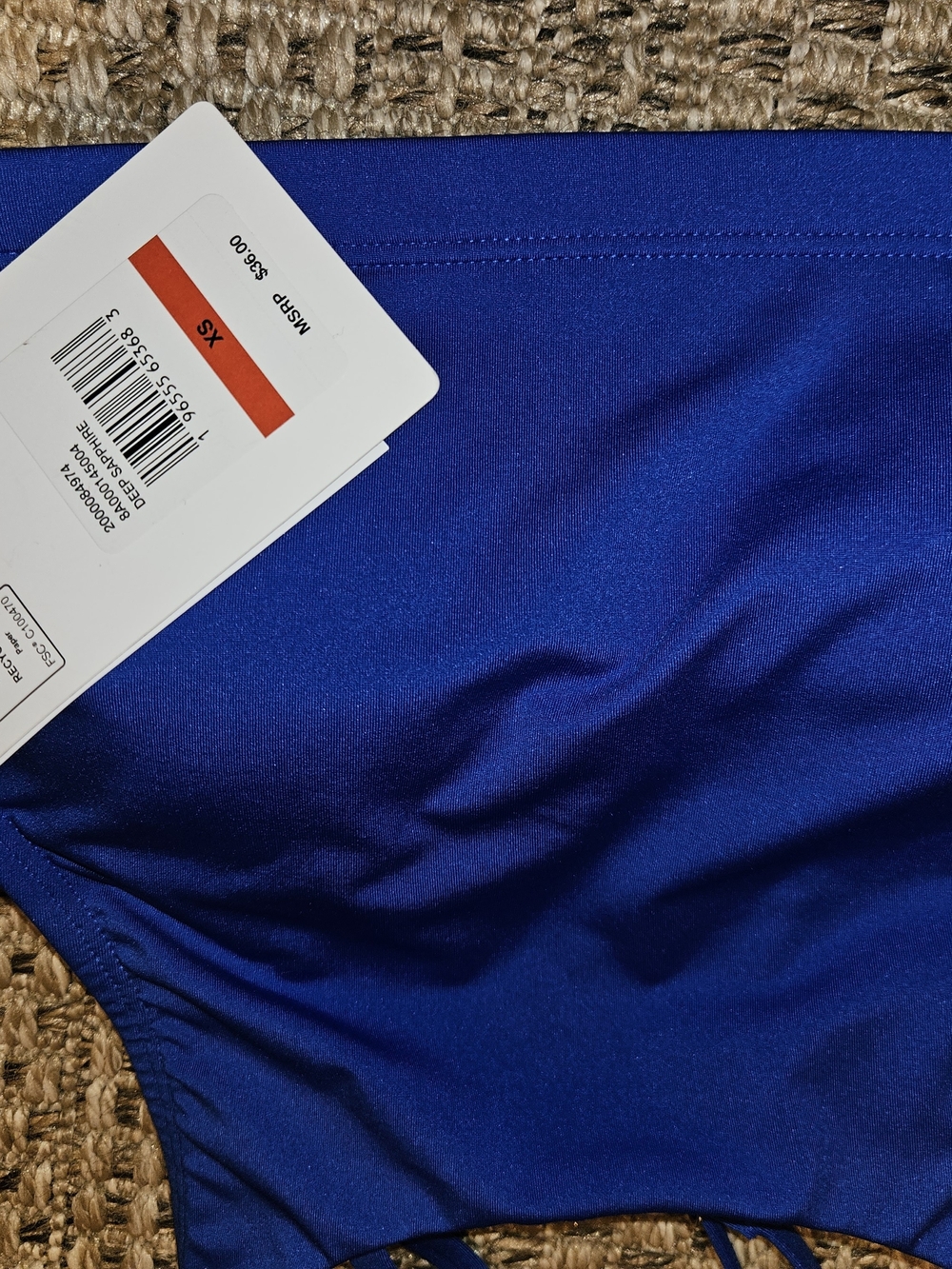 Women Blue Performance Swim Top